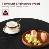 MAHANCRIS Round Bar Table, 37.4" High Pub Table, 2-Tier Counter Height Cocktail Table, High Top Tables with Storage, Bistro Tables for Small Spaces, Easy to Assemble, Black BTHB12501 MAHANCRIS