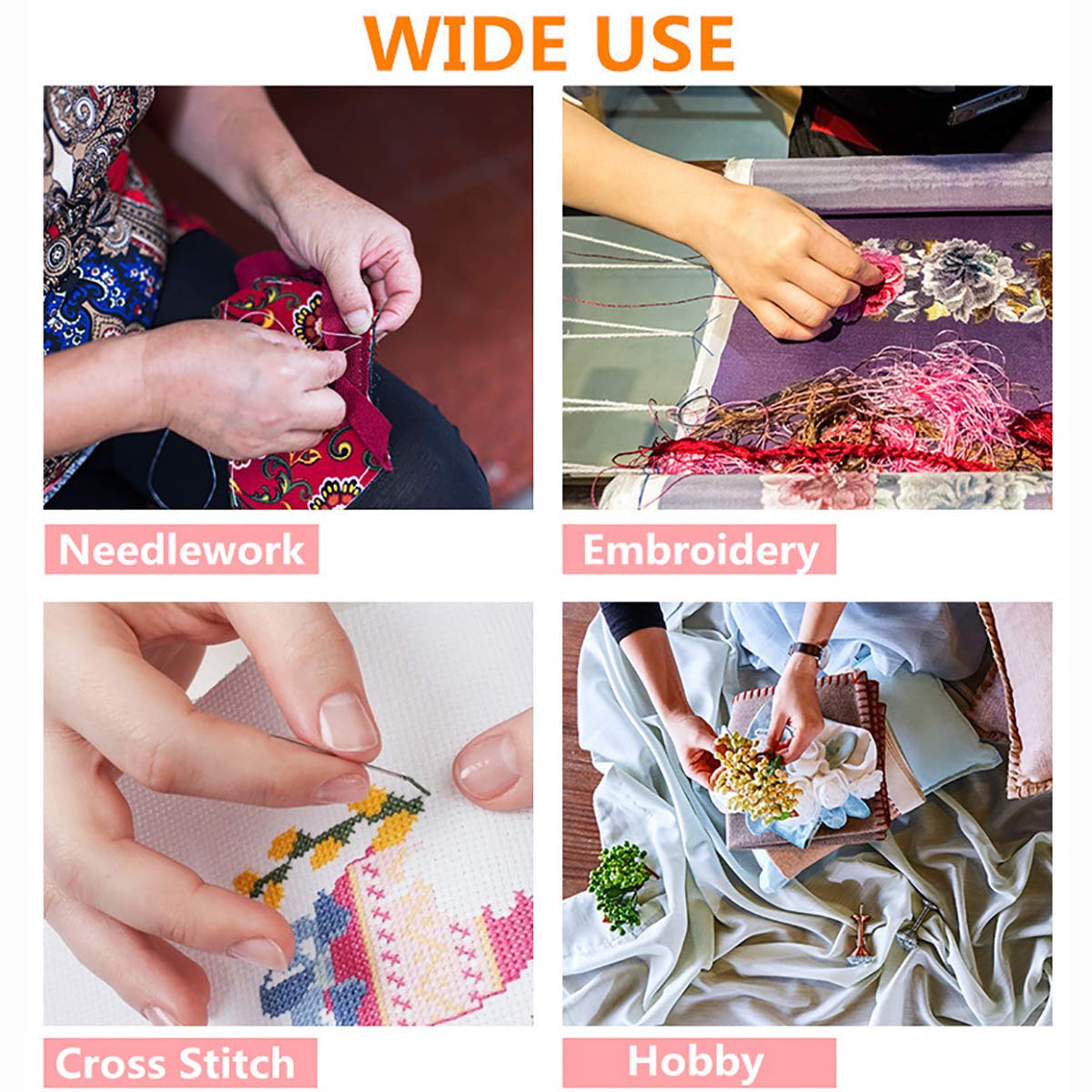 Vilihkc Rainbow Color Embroidery Floss 100 Skeins Per Pack with Cotton for Cross Stitch Threads Bracelet Yarn Craft Floss Embroidery Floss Set Vilihkc