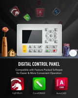 OMTech 60W CO2 Laser Engraver, 28x20 Inch Laser Engraving Cutting Machine with Autolift 4 Way Pass Air Assist Water Pump, Commercial Laser Engraver Cutter for Wood Glass Leather More OMTech