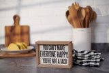 Primitives by Kathy Not A Taco Inset Sign, 5x7 inches, Wooden Primitives by Kathy