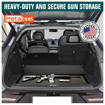 Under Bed Gun Safe Drawer for AR Rifle - Long Storage Case for Car Trunk Gun Storage - Rifle Safes for Home Rifle and Pistols, Horizontal and Vertical Gun Safe | 43.3‘’L x 13.8''W x 5''D