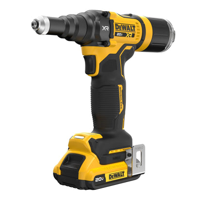 DEWALT 20V MAX XR Cordless Rivet Tool, 3/16", Battery and Charger Included (DCF403D1) - WoodArtSupply