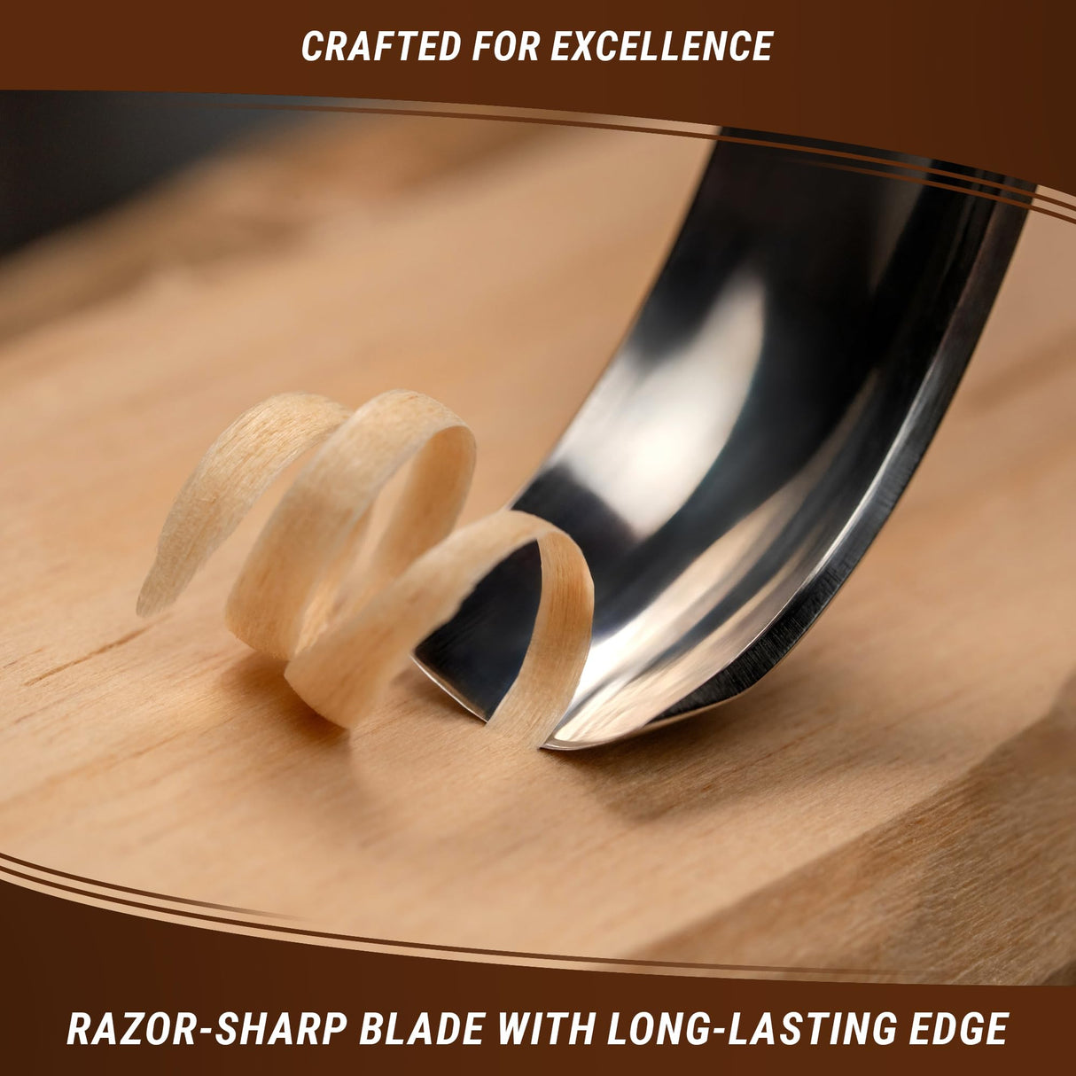 BeaverCraft, Wood Carving Bent Gouge K8a/14 0.55" - Spoon Carving Tools - Woodworking Hand Chisel Compact Wood Carving Knife for Beginners and Profi - Hobbies for Adults and Kids - Carbon Steel Blade BeaverCraft