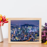 BRTITA Seoul South Korea Skyline Glossy Night View Diamond Painting Kits for Adults Full Round Drill Diamond Art Picture for Wall Home Decor 12x16in / 30x40cm BRTITA