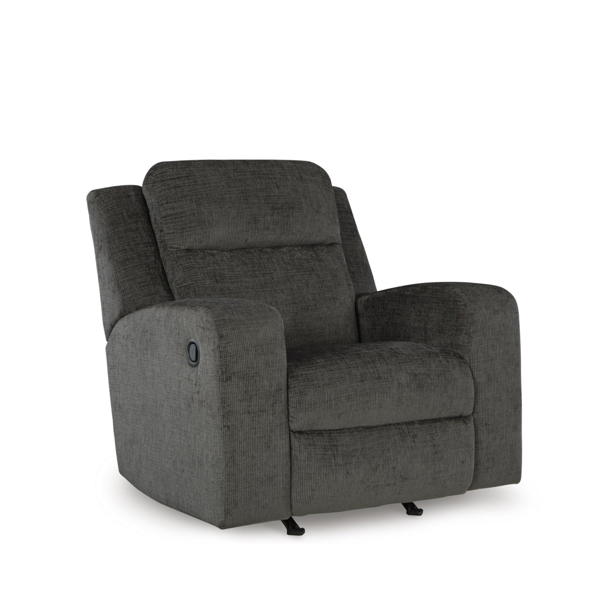 Signature Design by Ashley Kanlow Casual Manual Rocker Recliner with Track Arms, Gray Signature Design by Ashley