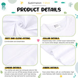 5 Pieces Toddler Blank Sublimation T-Shirt Modal Crew Neck Short Sleeve T-Shirt for Kids Baby Children Youth Tye Dying (3T) JenPen