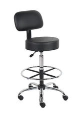 Boss Office Products Be Well Medical Spa Drafting Sool with Back in Black Boss Office Products