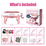 SENTRO Knitting Machine, 48 Needles Knitting Crochet Machine, Smart Knitting Loom Machine with Row Counter for Adults Beginners, Circular Double Knit Loom Crochet Knitting Machine Kit for Hat Socks SNOUUOSN