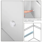 Yaheetech Bathroom Floor Cabinet, Wooden Side Storage Organizer, 4 Drawers Free-Standing Cabinet for Bathroom/Hallway/Living Room, White Yaheetech