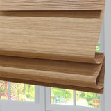 LANTIME Wood Window Roman Shades, Lined Blackout Bamboo Roman Shades Blinds, Easy Installation for Home and Garden, Pattern 6 LANTIME