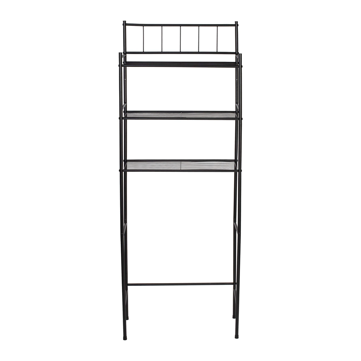 Honey-Can-Do 3 tier Over-The-Toilet Space Saver Shelving Unit, Black BTH-09022 Black Honey-Can-Do