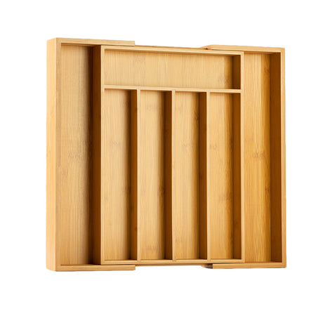 Bellsal Silverware Organizer Kitchen Drawer Organizer Expandable Bamboo Utensil Holder Cutlery Tray for Kitchen Utensil and Flatware Bedroom Office Bellsal