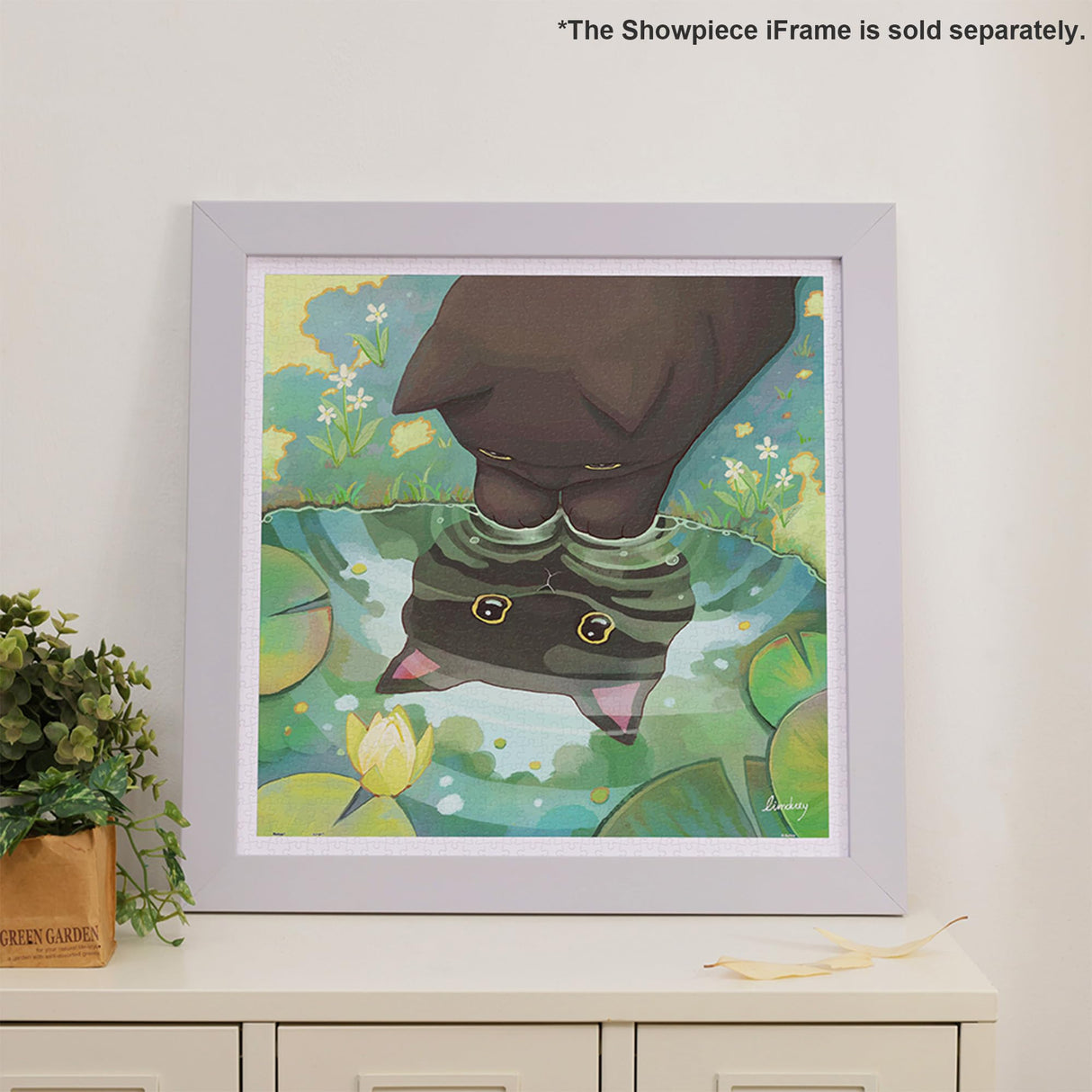 Pintoo Jigsaw Puzzles 900 Piece for Adults - Limduey - Pond Beautiful Plastic Puzzle for Home Decor Zero Dust Easy Storage [H3458] Pintoo