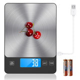 NASA-Grade 33lb Digital Kitchen Scale, Precisely Measures Grams and Ounces for Baking and Cooking,304 Stainless Steel TRUDIN