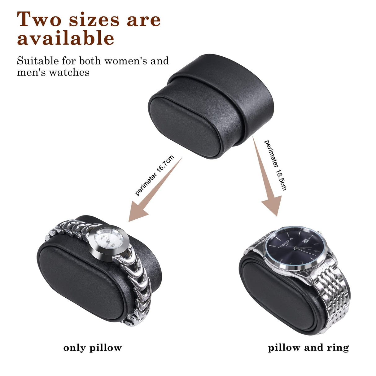 ANWBROAD Watch Winder for Automatic Watches Double Watch Rotator with Super Quiet Motor Flexible Watch Pillows LED Backlight Wooden Watch Turner Watch Shaker 5 Modes Battery or AC Adapter UJWW001Y ANWBROAD