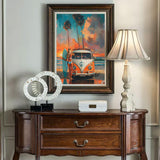 Beaudio Landscape Series Diamond Painting Kits for Adults - Car with Surfboard on Beach at Sunset Glow - DIY Round Full Drill 5D Diamond Art for Home Wall Decor (11.8x15.7inch) Beaudio