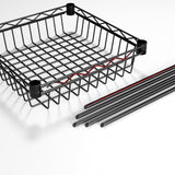 SINGAYE 6 Tier Shelf Wire Rack Shelving with Wheels Metal Storage Shelves Adjustable Closet Bathroom Organizers Baskets Pantry Kitchen Garage Laundry Room 13.5" D x 13.5" W x 63" H Black SINGAYE