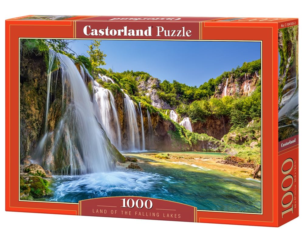CASTORLAND 1000 Piece Jigsaw Puzzles, Land of The Falling Lakes, National Park, Pure Nature, River Puzzle, Adult Puzzle, Castorland C-104185-2 Castorland