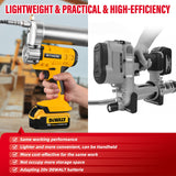 ATIVERE Lithium Battery Grease Gun Cordless for DeWalt 20V Max Battery (NO Battery) Yellow with 12” Spring Flex Hose, 10000 PSI High Pressure Quick Release Grease ATIVERE