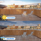 BeNsil Outdoor Privacy Fence 2ft 3ft 4ft 5ft 6ft High Reedhead Roll Balcony Privacy Screen Decorative Fences Privacy Screen Panels BeNsil