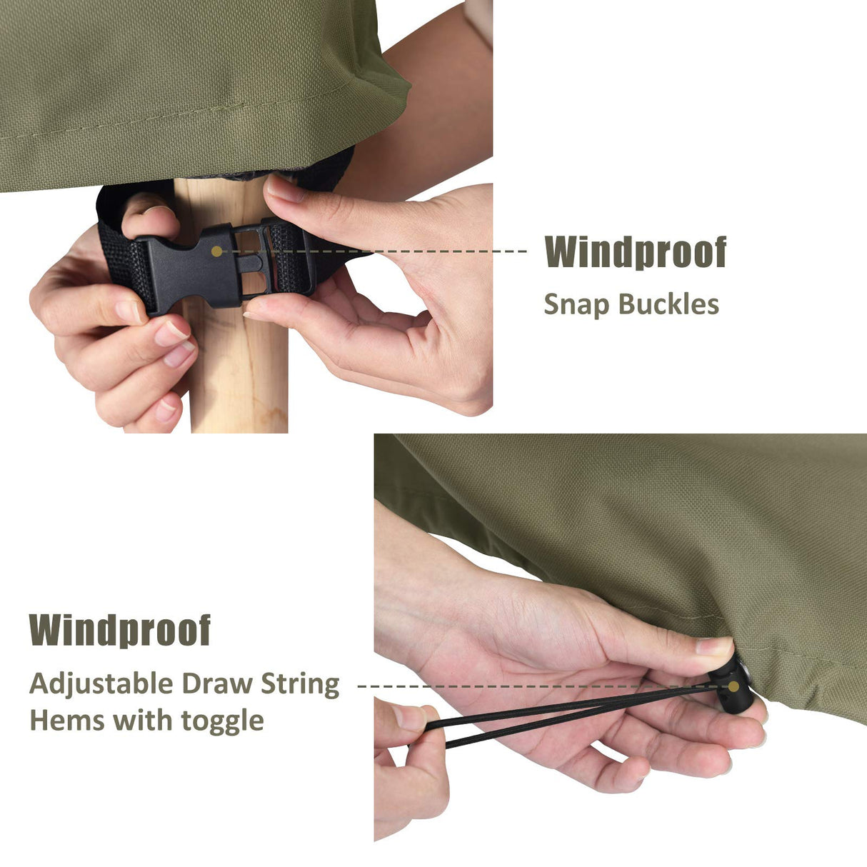 COSFLY Outdoor Furniture Patio Chair Covers Waterproof Clearance, Lounge Deep Seat Cover, Lawn Furnitures Covers Fits up to 32W x 37D x 36H inches(2 Pack) COSFLY