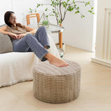 Asuprui Pouf Ottoman Stuffed Round Modern Foam Filled Ottoman Foot Rest Foot Stool Poufs for Living Room Chair Foot Stool Decorative Boho Foot Stool for Wedding Christmas Party Asuprui