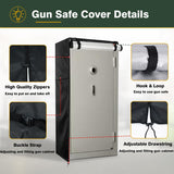 Loenel Gun Safe Cover, Waterproof Gun Cabinet Cover for The Gun Safe of Domestic Rifles And Pistols, Dustproof Rifle Safe Cover Keep Them Concealed from Sight (60" H x 36" W x 29" D) Loenel