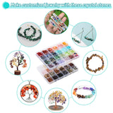 PAXCOO 2278Pcs Crystal Beads for Jewelry Making Supplies, 48 Colors Ring Making Kit Crystals Jewelry Making Kit for Adults Bracelet Earring Necklace Making PAXCOO