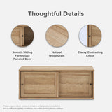 mopio Lauren 31" Floating Shelf, Multi-Purpose Modular Under TV Display Shelf, TV Stand, Wall Mounted Wood TV Cabinet, Nightstand, Modern Side Table, Farmhouse End Table, Bedside Shelf (Oak, Single) mopio