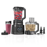 Ninja TB401 Detect Kitchen System Power Blender + Processor Pro, BlendSense Technology, Blender, Chopping & Smoothies, 1800 Peak Watts, 72 oz. Pitcher, 64 oz. Food Processor, 24 oz. To-Go Cup, Black Ninja
