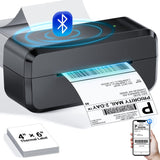Bluetooth Thermal Shipping Label Printer, Wireless 4x6 Label Printer for Shipping Packages & Small Business, Compatible with Android, IOS, Windows and Mac, Widely Used for Ebay, Amazon, Shopify, Etsy NelkoGlobal
