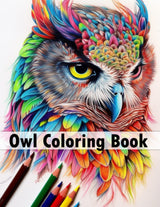 50 Owls Coloring Book for Adults: Relaxation und Stress Relief for Owl Lovers. With unique Owl Motives: Gift for Friends and Family Majosta