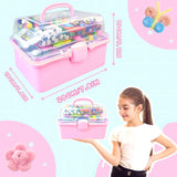 ZEIZHUBN Arts and Crafts Supplies for Kids Crafts Kit with Pipe Cleaners DIY Crafts for Kids Art School Supplies Materials All in Crafting Box Craft Supply Set Gifts for Kid Girls Boys Age 4-8, 8-12 ZEIZHUBN