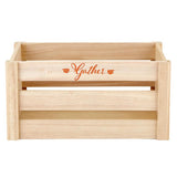 Storage Boxes - Heartfelt Collection - Set of 2 Farmhouse Style Nesting Wood Storage Crates, Small and Large, Grateful Heartfelt Collection