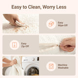 MAMAZING Nursery Rocking Chair Glider with Adjustable Armrests for Breastfeeding, Upholstered Nursing Chair with Removable Cover for Mom and Baby(Brown/Beige) MAMAZING