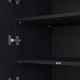 Bush Fairview 41.69-Inch H Storage Cabinet with 3 Shelves, Antique Black/Hansen Cherry (WC53980-03) Bush Business Furniture