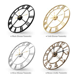 Large Wall Clock for Living Room Kitchen Mantel Decor, 30 Inch Decorative Wall Clock Silent Non Ticking Battery-Operated Metal Round Modern Black Wall Clocks Arabic Numerals Cuspin