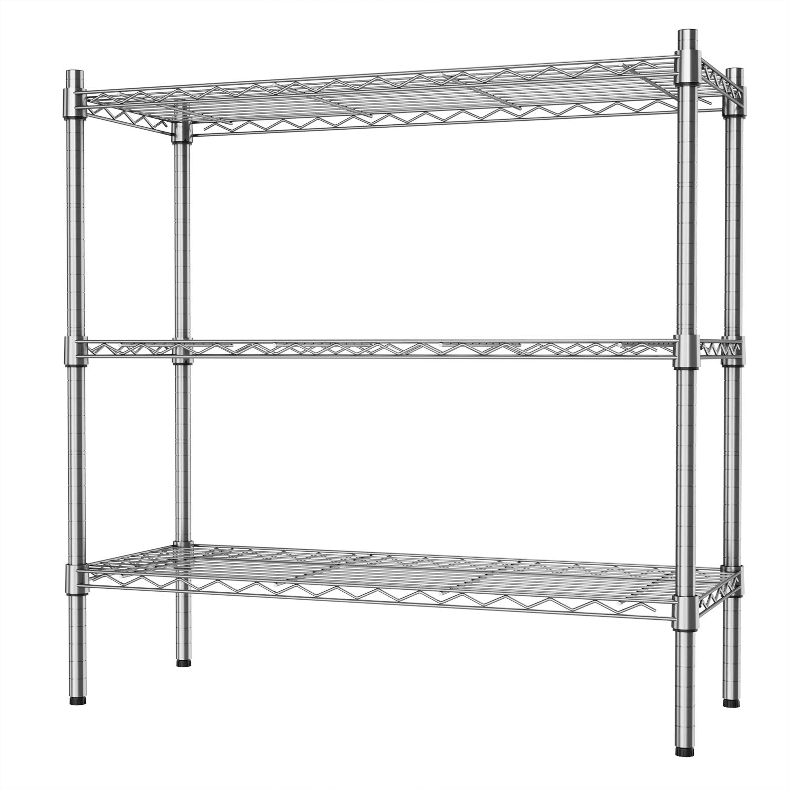 Auslar 3-Shelf Storage Wire Shelves Heavy Duty