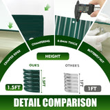 TBMLC 17" Tall Elevated Oval Metal Raised Garden Bed - 5ft x 2ft in Size and 0.8MM Thick Durable Planter Bed/Box for Vegetables Flowers Succulent at Patio/Garden Outdoor (Dark Green, 5X2X1.4 FT) TBMLC