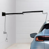 Skywin Retractable EV Charging Cable, EV Charger Cable Retractor Extender Up to 6 FT, Overhead Electric Vehicle Charging Station Wall Mount (Black) Skywin