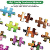 500 Piece Puzzle for Adults- Cats and Horses Puzzle| Recycled Paper Farm Jigsaw Puzzles 500 Pieces | Challenging Family Activity Great Gift Idea for Family Friends | Hard Puzzle Size 20.5X 15 inches Edsjegn