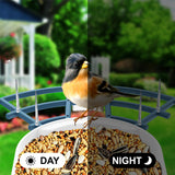 Bird Feeder with Camera,AI Identify Birds Species,Smart Birds Camera with Solar Powered,Auto Record 1080P Birds Video in Backyard,Instant Notifications,Ideal Gifts for Family and Bird Lovers,Navy Blue Fazoxo