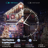 XURISEN 403FT Christmas Lights, 1000 LED Super Long String Lights 8 Modes & Memory Timer Plug in Twinkle Fairy Lights Decor for Home Xmas Party Wedding XURISEN