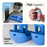 CREALITY 250g PETG Filament Bundle, 8 Colors Total 2kg, 1.75mm 3D Printer PETG Filament, Perfect for Small Project and Children Creation, Black+White+Grey+Tansparent+Red+Blue+Green+Orange Creality