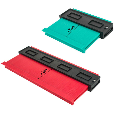 Contour ruler 10x 5.2,5x 5.2 Inch, Widen Plastic Profile Gauge Duplicator, Precisely Copy Irregular Shapes Wood Template Measuring Tool for Perfect Fit and Easy Cutting. SAILHOME