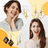 LET'S RESIN 172 pcs Open Bezels for Resin, 2 Size 36 Styles of Gold Hollow Frame Pendants Bezels with 100pcs Jump Rings, Unique Resin Bezels for Jewelry Making, Necklaces Earrings Making Supplies LET'S RESIN