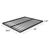ZINUS Quick Lock Bunkie Board, Box Spring & Bed Slat Replacement, Metal Frame with Steel Slats, Easy Assembly, Queen Zinus