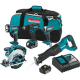 Makita XT505 18V LXT® Lithium-Ion Cordless 5-Pc. Combo Kit (3.0Ah) Makita