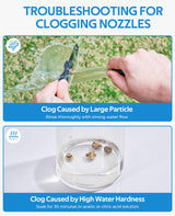 HOMENOTE Misting Cooling System, 26.3FT (8M) Misting Line + 7 Brass Mist Nozzles + Brass Adapter(3/4") Misters for Outside Patio Cooling Garden Greenhouse Watering homenote