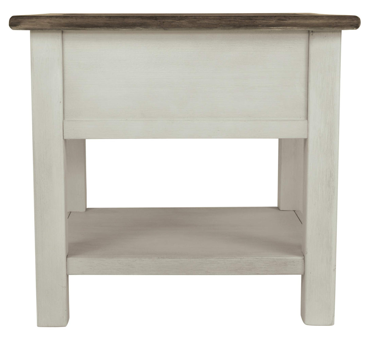 Signature Design by Ashley Bolanburg Farmhouse Square Two Tone End Table, Antique Cream Signature Design by Ashley